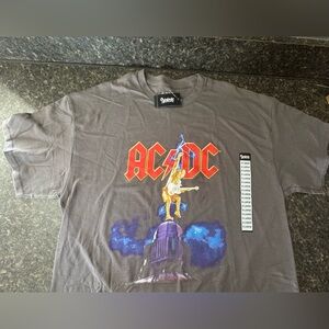 AC/DC Graphic T-Shirt in Gray